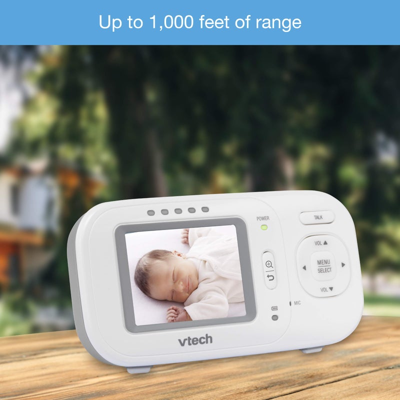 VTech VM320 2.4 Inch Digital Video Full-Color Baby Monitor with Automatic Night Vision, White - Image 5