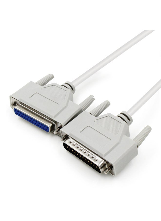 Printer Data Line DB25 Pin Extension Line 25 Pin To 25 Hole Male To Bus Line 1.5 Meters 3 Meters 5 Meters Parallel Line-Color:5m-Length:Default Item