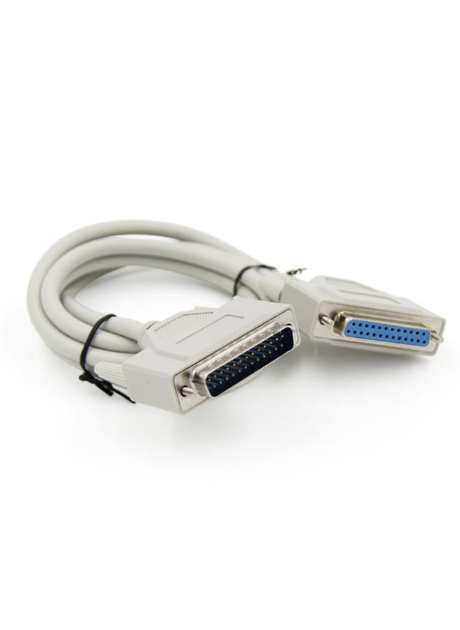 Printer Data Line DB25 Pin Extension Line 25 Pin To 25 Hole Male To Bus Line 1.5 Meters 3 Meters 5 Meters Parallel Line-Color:5m-Length:Default Item