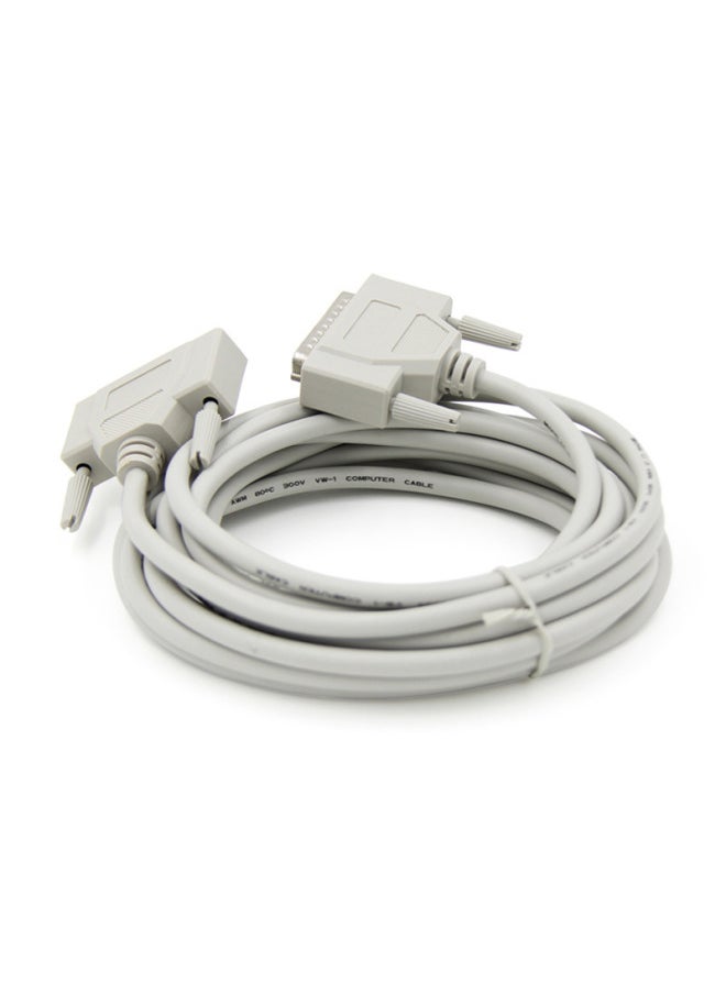 Printer Data Line DB25 Pin Extension Line 25 Pin To 25 Hole Male To Bus Line 1.5 Meters 3 Meters 5 Meters Parallel Line-Color:5m-Length:Default Item
