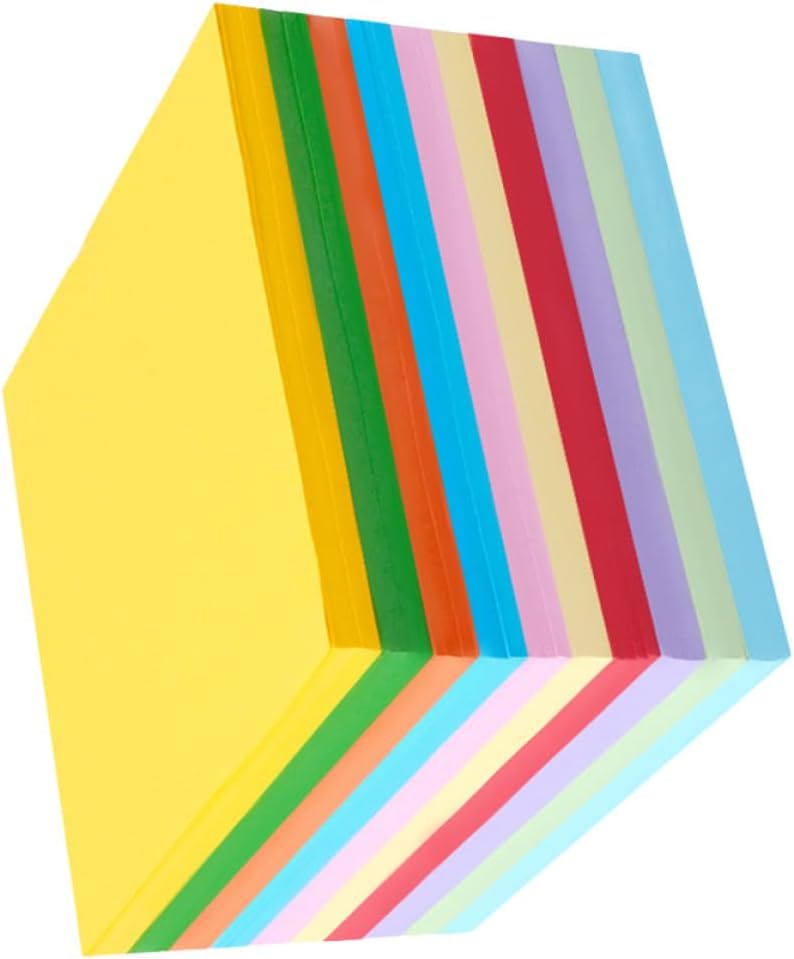 Uonlytech 1000pcs Origami Paper Double-Sided Square Papers Vivid Colors for DIY Crafting Color Recognition Party Decoration School Art Projects - Image 1
