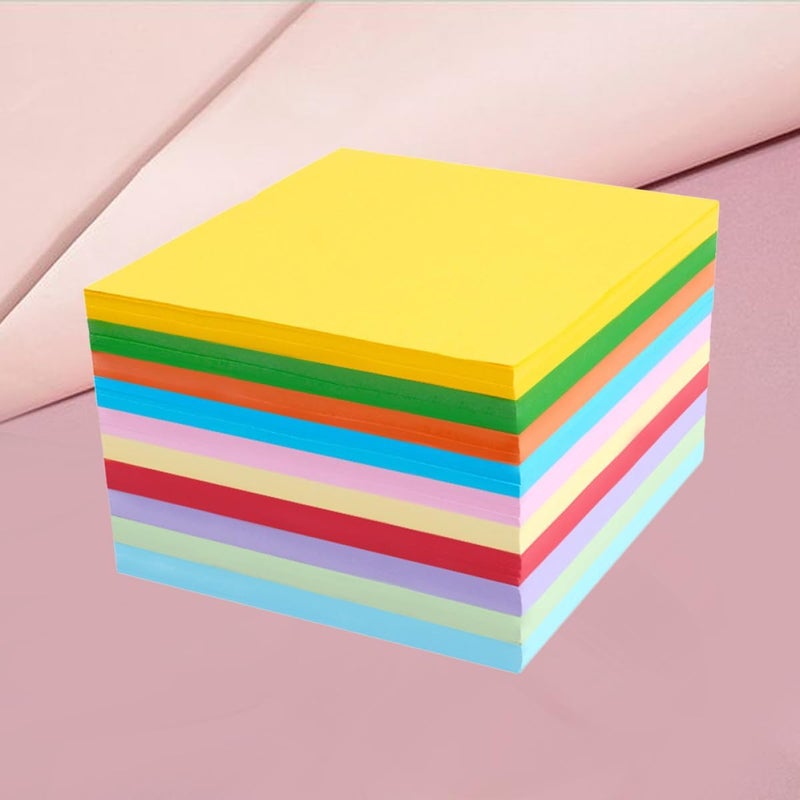 Uonlytech 1000pcs Origami Paper Double-Sided Square Papers Vivid Colors for DIY Crafting Color Recognition Party Decoration School Art Projects - Image 4