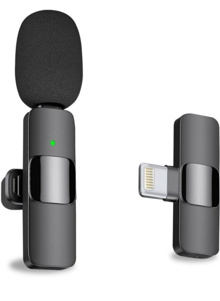 Professional Wireless Lavalier Lapel Microphone for iPhone, iPad - Cordless Omnidirectional Condenser Recording Mic for Interview Video Podcast Vlog YouTubeAbout this item Easy Automatic Connection: T