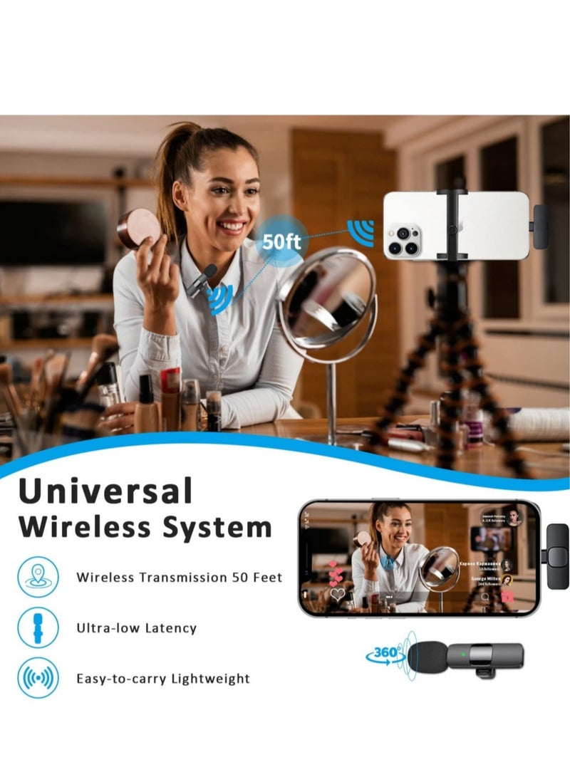 ELTRAZONE Professional Wireless Lavalier Lapel Microphone for iPhone, iPad - Cordless Omnidirectional Condenser Recording Mic for Interview Video Podcast Vlog YouTubeAbout this item Easy Automatic Connection: T - Image 5