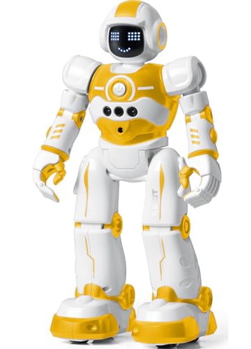 EduCuties Robot Toys for KidsProgrammable Remote Control Smart Walking Dancing Robot Toy with Gesture Sensing for Age 4 5 6 7 8 9 10 Year Old Boys Girls for Birthday PresentYellow - Image 1