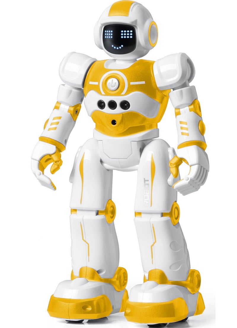 EduCuties Robot Toys for KidsProgrammable Remote Control Smart Walking Dancing Robot Toy with Gesture Sensing for Age 4 5 6 7 8 9 10 Year Old Boys Girls for Birthday PresentYellow - Image 3