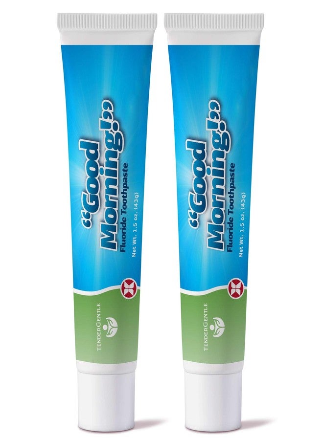 TenderGentle Sodium Fluoride Toothpaste for Adults and Kids, 1.5oz - Pack of 2 Toothpaste for Sensitive Teeth - Mint Flavor - Good for Enamel Repair, Cavity Protection, and More - Image 1