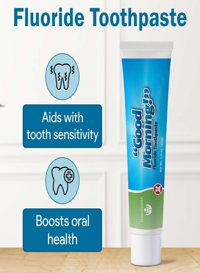 TenderGentle Sodium Fluoride Toothpaste for Adults and Kids, 1.5oz - Pack of 2 Toothpaste for Sensitive Teeth - Mint Flavor - Good for Enamel Repair, Cavity Protection, and More - Image 3
