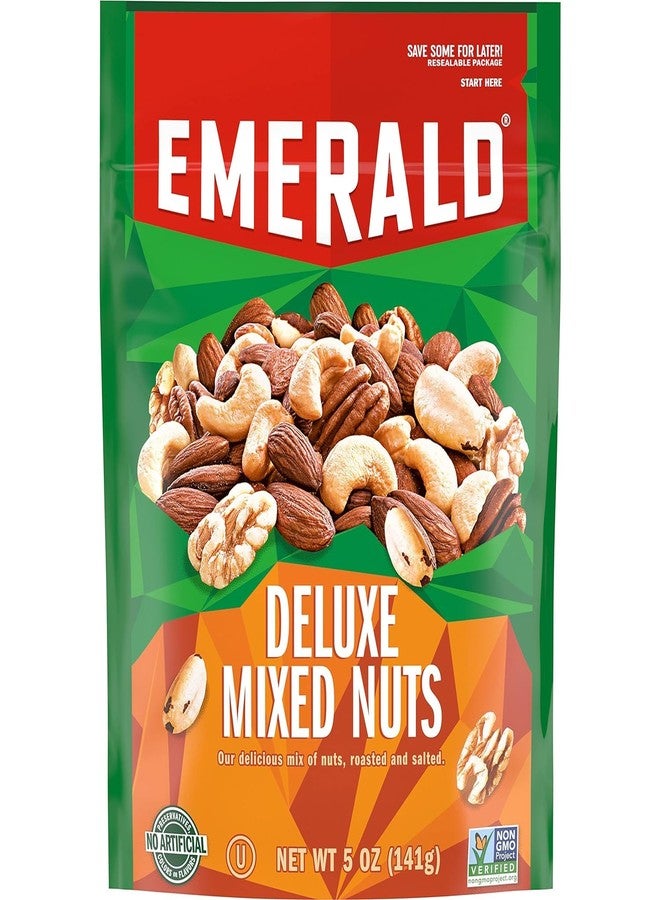 Emerald Nuts, Deluxe Mixed Nuts, 5 Oz, Resealable Bag (Pack of 3) - Image 1