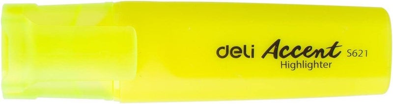 Deli Accent Highlighter with Chisel Tip - Yellow, 1-5mm - Image 2