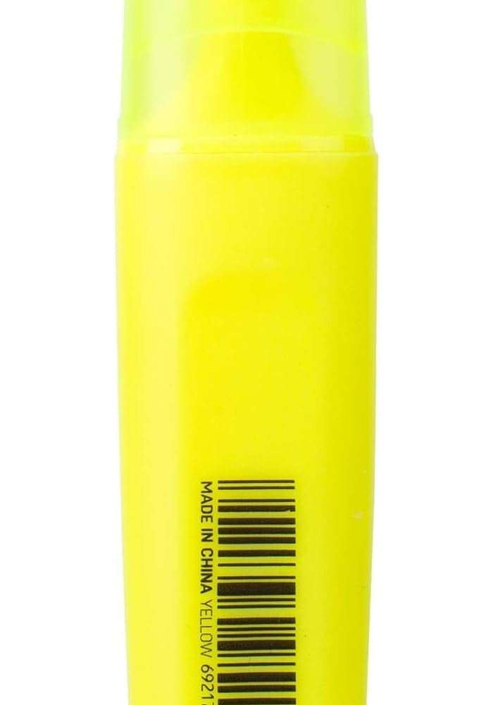 Deli Accent Highlighter with Chisel Tip - Yellow, 1-5mm - Image 3