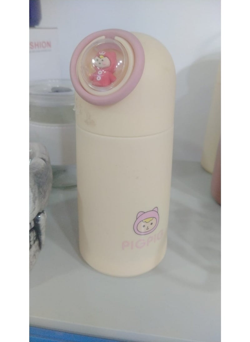 Cute and Cool Cartoon Thermal Water Cup for Kids Portable Cup Silicone Shell, Anti-Fall , Anti-Scald 320ml - Image 3