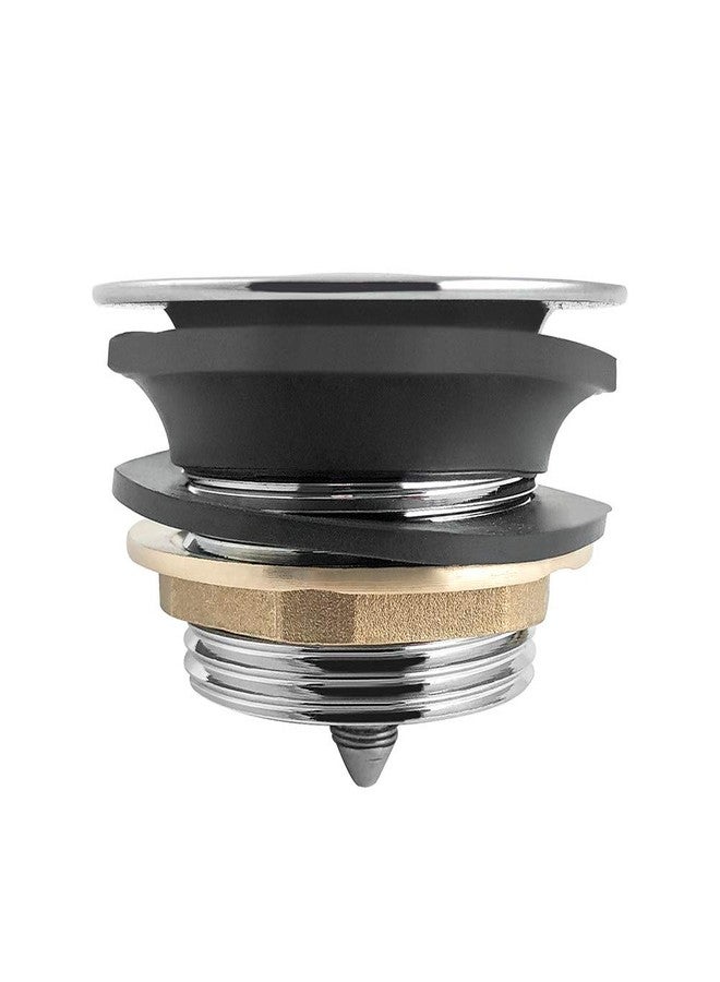 كيو دبليو او ار كي مصرف حوض الاستحمام QWORK، كروم مصقول، لمصارف الدش وحوض الاستحمام مقاس 1-1/2 بوصة - Image 2