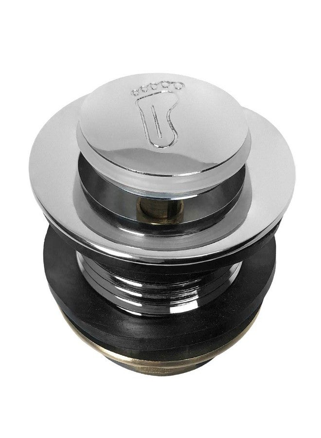 كيو دبليو او ار كي مصرف حوض الاستحمام QWORK، كروم مصقول، لمصارف الدش وحوض الاستحمام مقاس 1-1/2 بوصة - Image 1