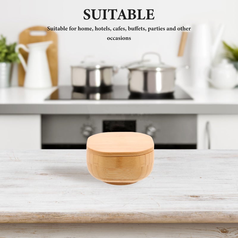 2pcs Spice Salt Container: Seasoning Box With Lid - Condiments Jar Tea Leaves Canister For Pepper And Seasoning - Image 4