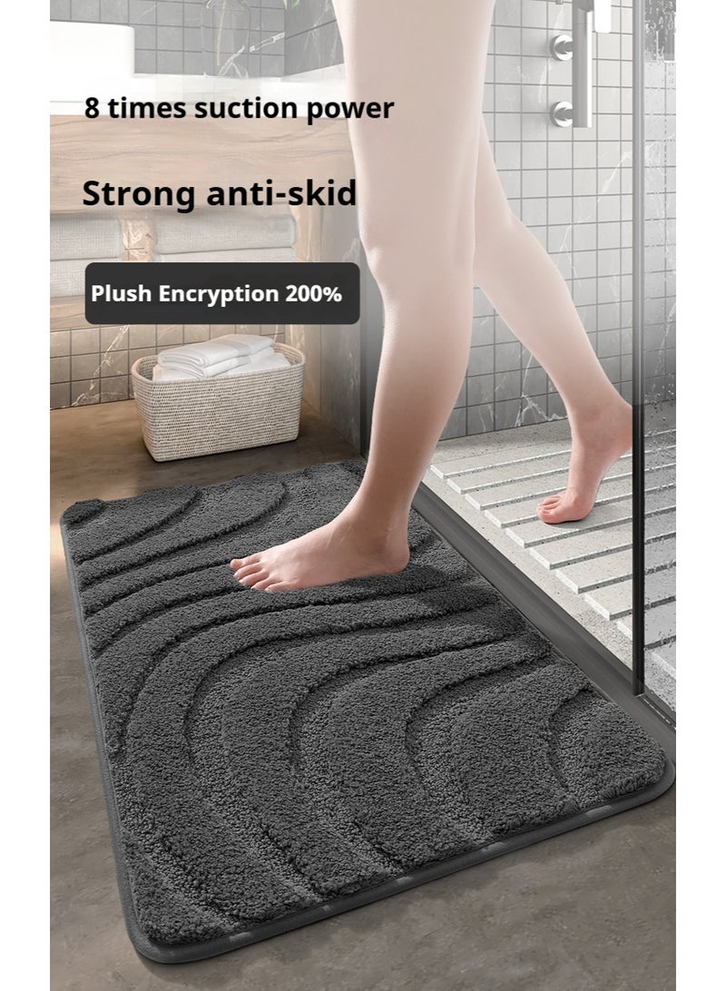 skjvxt Bathroom floor mats strong water absorption quick drying anti-fall non-slip mats - Image 5