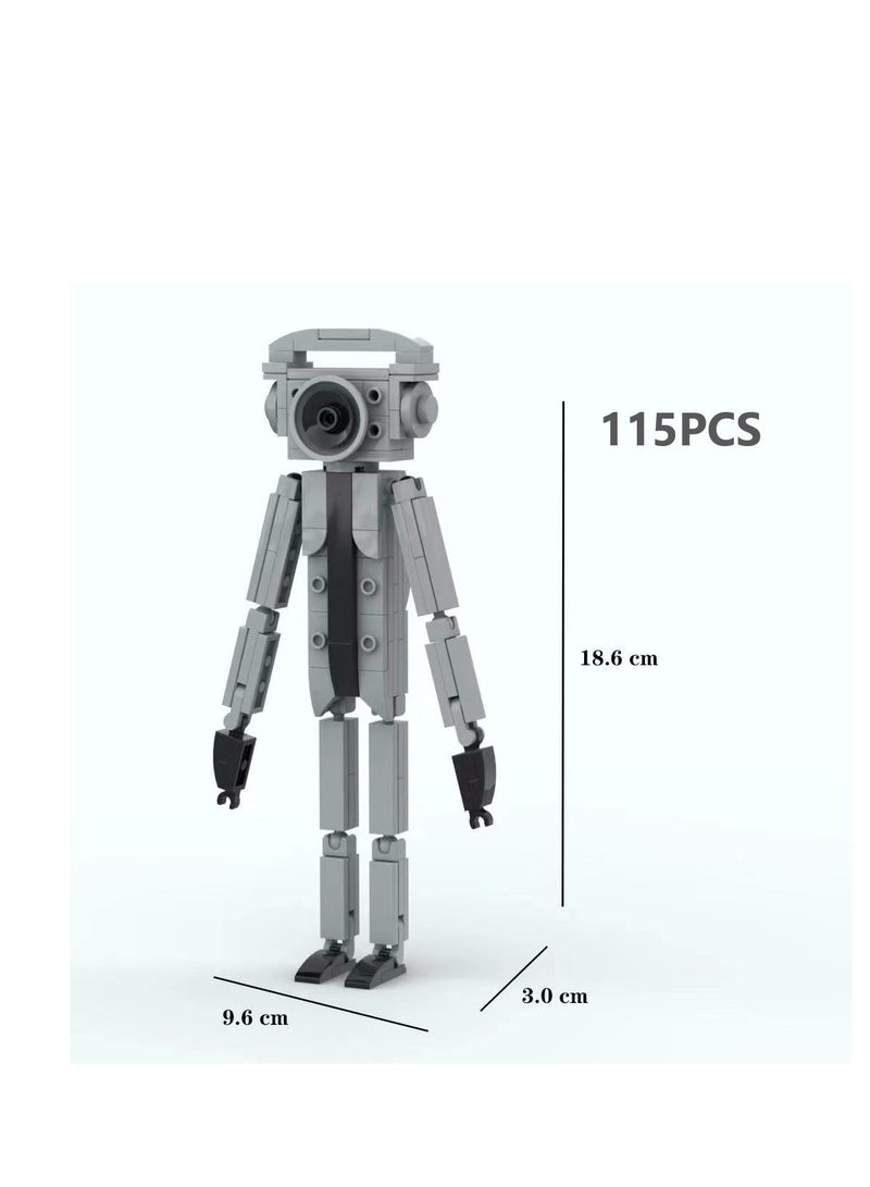 Toy Building Blocks Set 115pcs Camera Man Toy Ideas Toys Battle Horror Game Model Ideas Toys Gifts for Adult & Kids