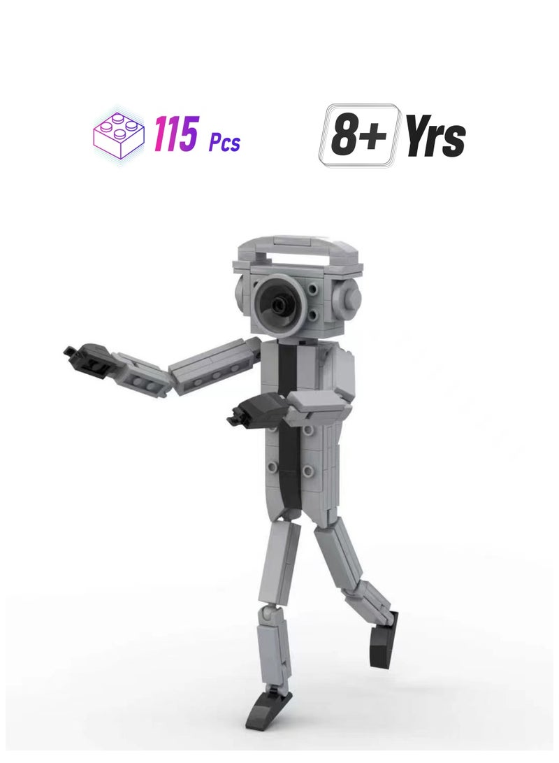 Toy Building Blocks Set 115pcs Camera Man Toy Ideas Toys Battle Horror Game Model Ideas Toys Gifts for Adult & Kids