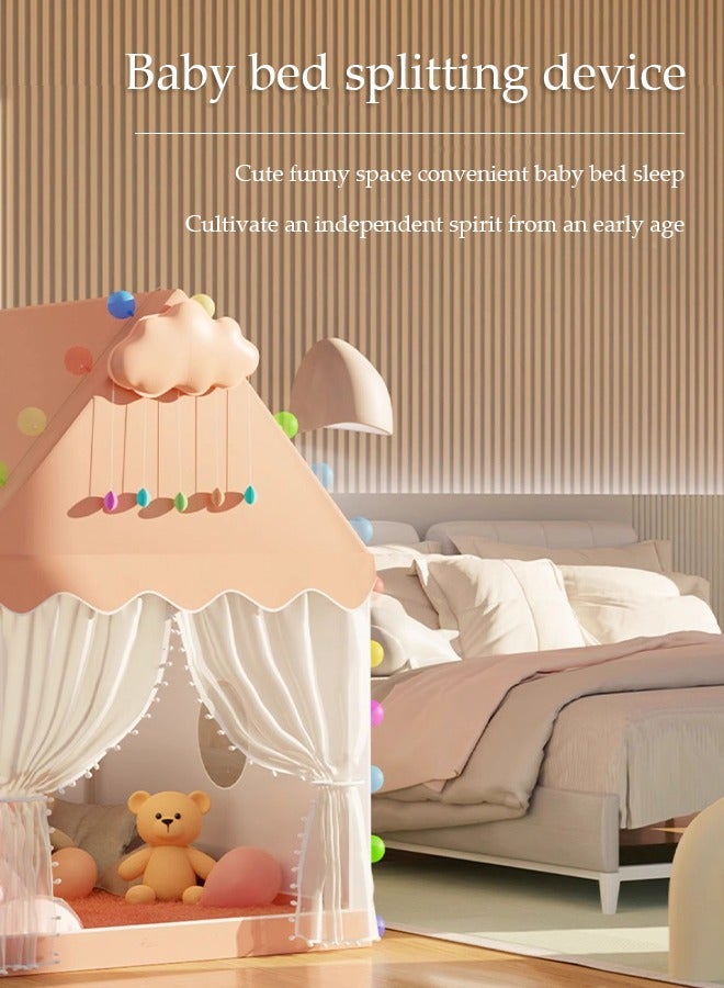 DUNISO خيمة لعب للأطفال، خيام ألعاب، خيام قلاع الأميرات، بيوت لعب للأطفال، خيام محمولة داخلية وخارجية، سهلة التركيب، مناسبة للأطفال من عمر 3 إلى 12 سنة، 100*120*130 سم - Image 3