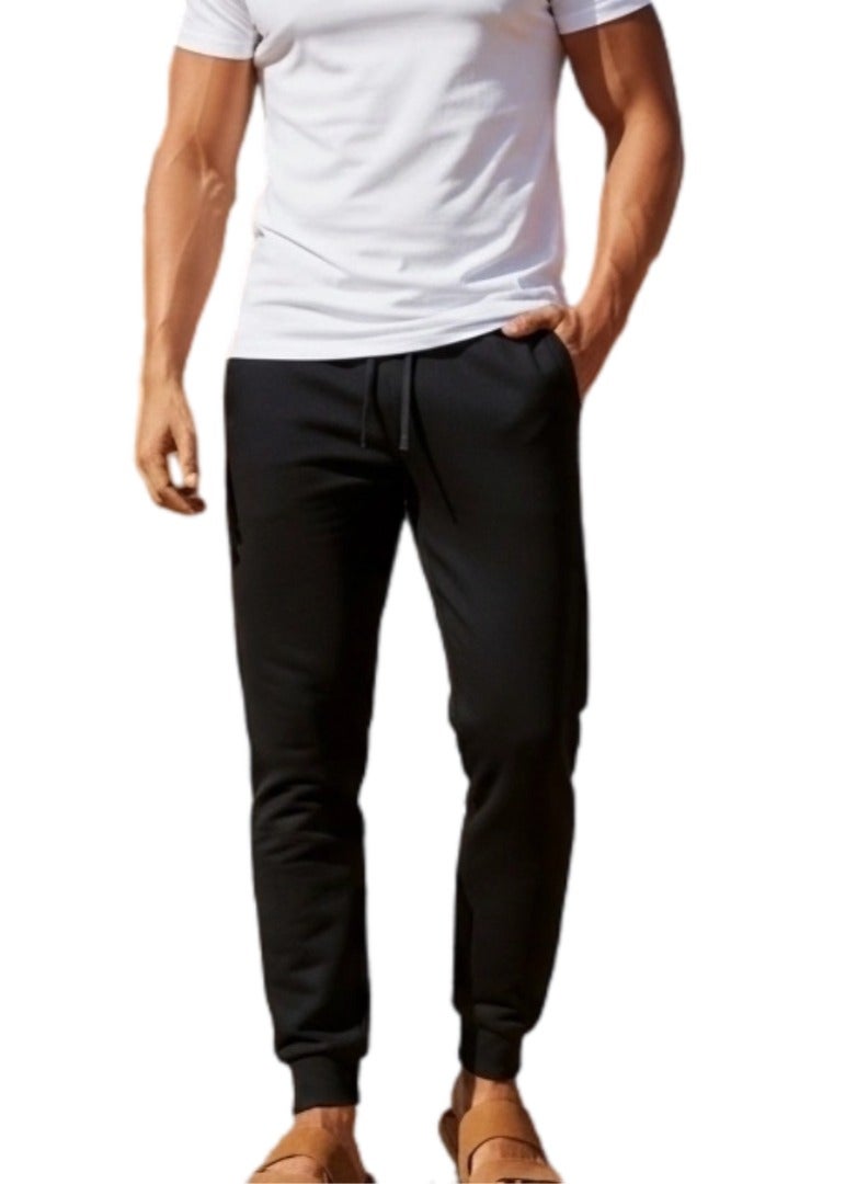 Mesery Sweat Pants Cotton For Men - Black - Image 1