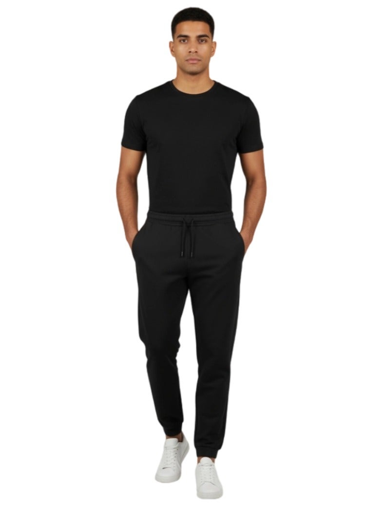 Mesery Sweat Pants Cotton For Men - Black - Image 4
