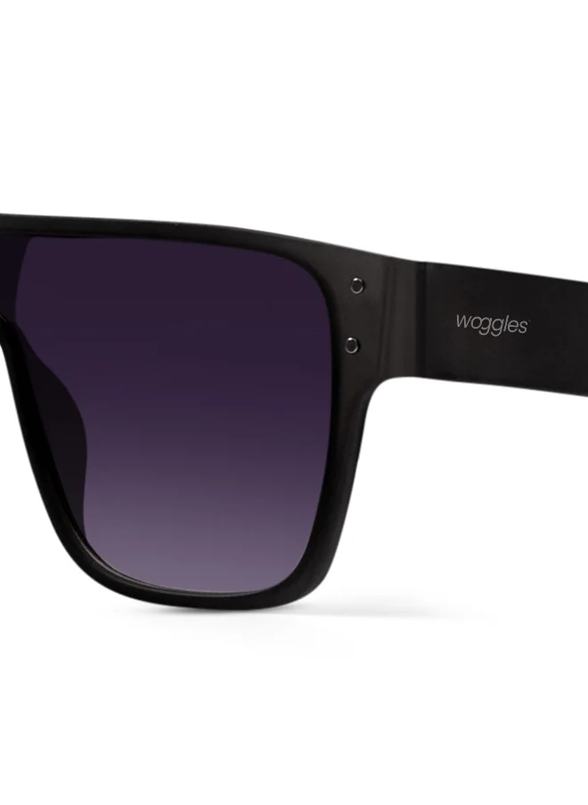 Woggles Luminary Black Oversize Sunglasses