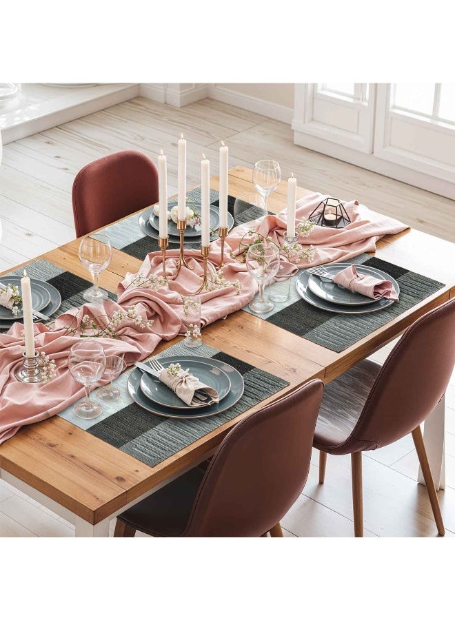Rest Set Of 6 Heat Resistant Place Mats Washable PVC Table Mats  - Image 2