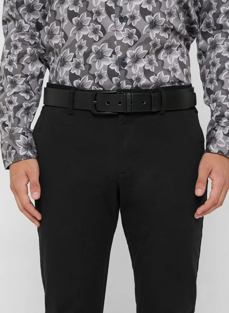Robert Wood Faux Leather Formal Belt