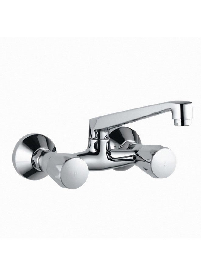 Jaquar Sink Mixer with Swinging Spout (Wall Mounted Model) with Connecting Legs and Wall Flanges - Image 1