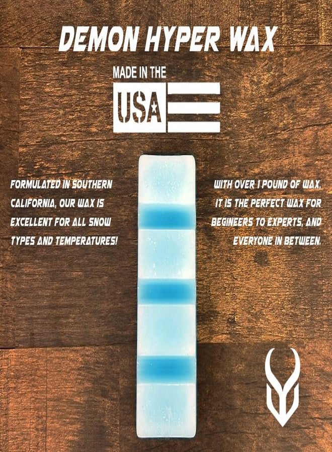 Demon Hyper Ski and Snowboard Wax -Universal Blend for Any Season and Snow Conditions- 1.06 LB/ 480 gm Block- Made in USA- - Image 3