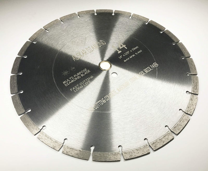 ALSKAR DIAMOND USA ADLSS 14 inch Dry or Wet Cutting General Purpose Segmented High Speed Diamond Saw Blades for Concrete Stone Brick Masonry (14") - Image 2