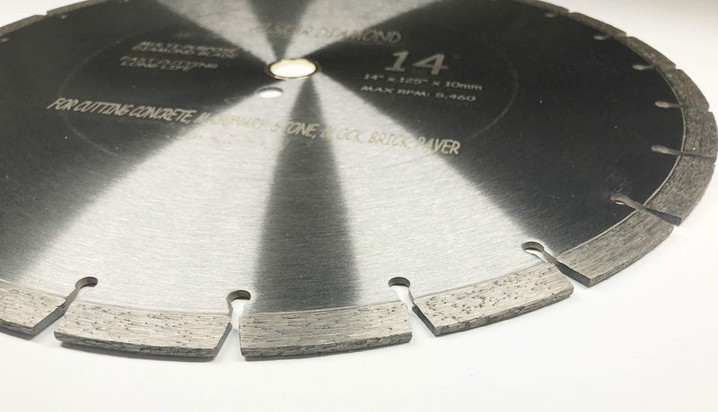 ALSKAR DIAMOND USA ADLSS 14 inch Dry or Wet Cutting General Purpose Segmented High Speed Diamond Saw Blades for Concrete Stone Brick Masonry (14") - Image 3