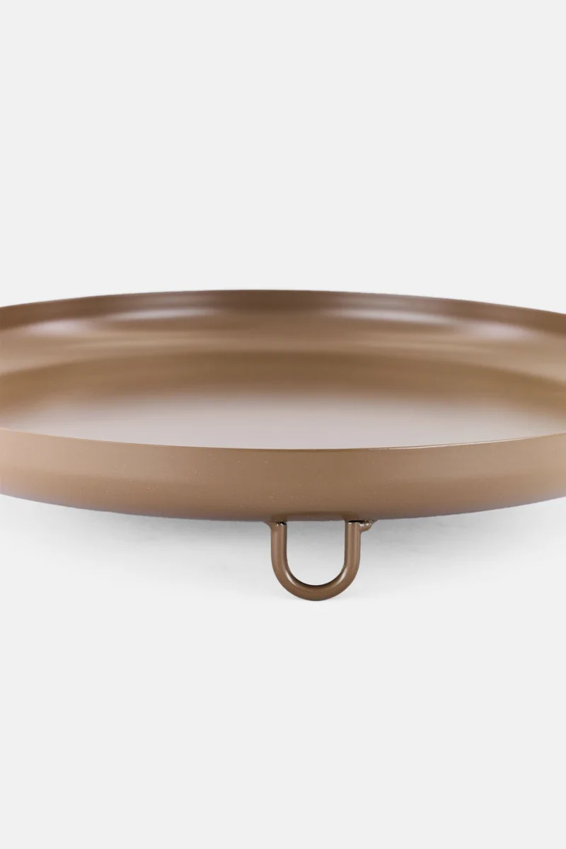 موي موتشو صينية معدنية بثلاثة أرجل، بنية