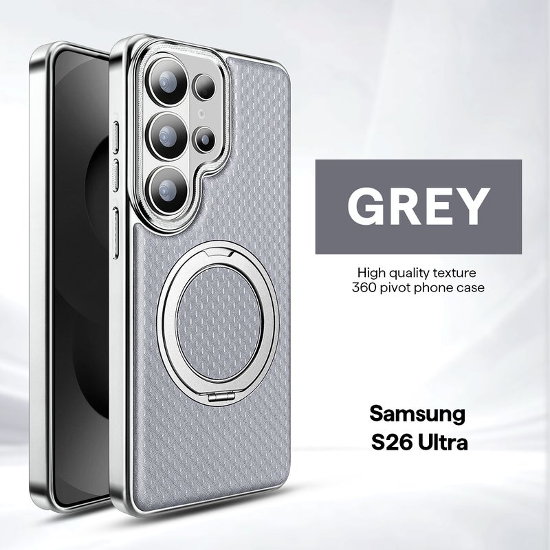 Flowing Light Texture Magnetic Phone Case For Samsung Galaxy S23/S24/S25/S26 Ultra Plus (Grey) - Image 1