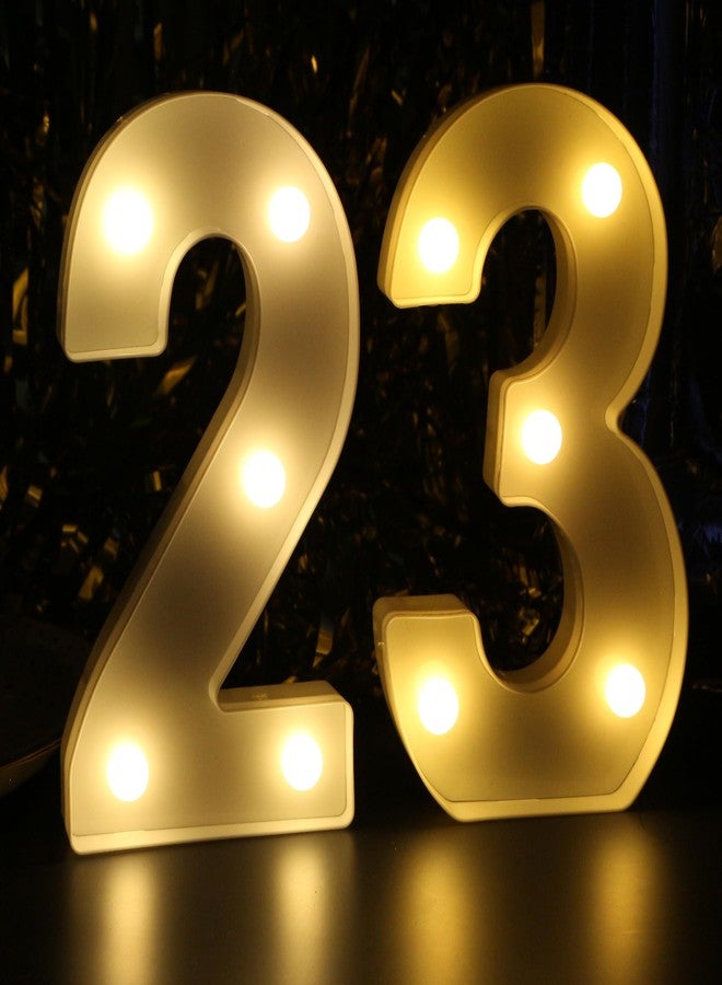 JunyRuny 23rd Birthday Decorations for Women, 23 Party Decor for Men, Light Up Numbers 23 Centerpieces Table Sign, 23 Birthday Gifts for Her & Him - Image 2