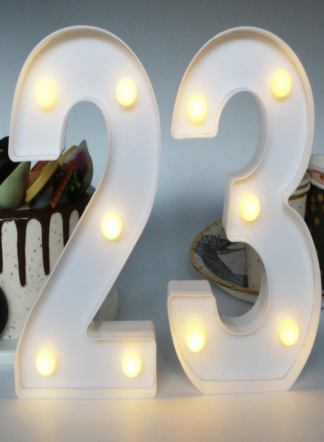 JunyRuny 23rd Birthday Decorations for Women, 23 Party Decor for Men, Light Up Numbers 23 Centerpieces Table Sign, 23 Birthday Gifts for Her & Him - Image 1