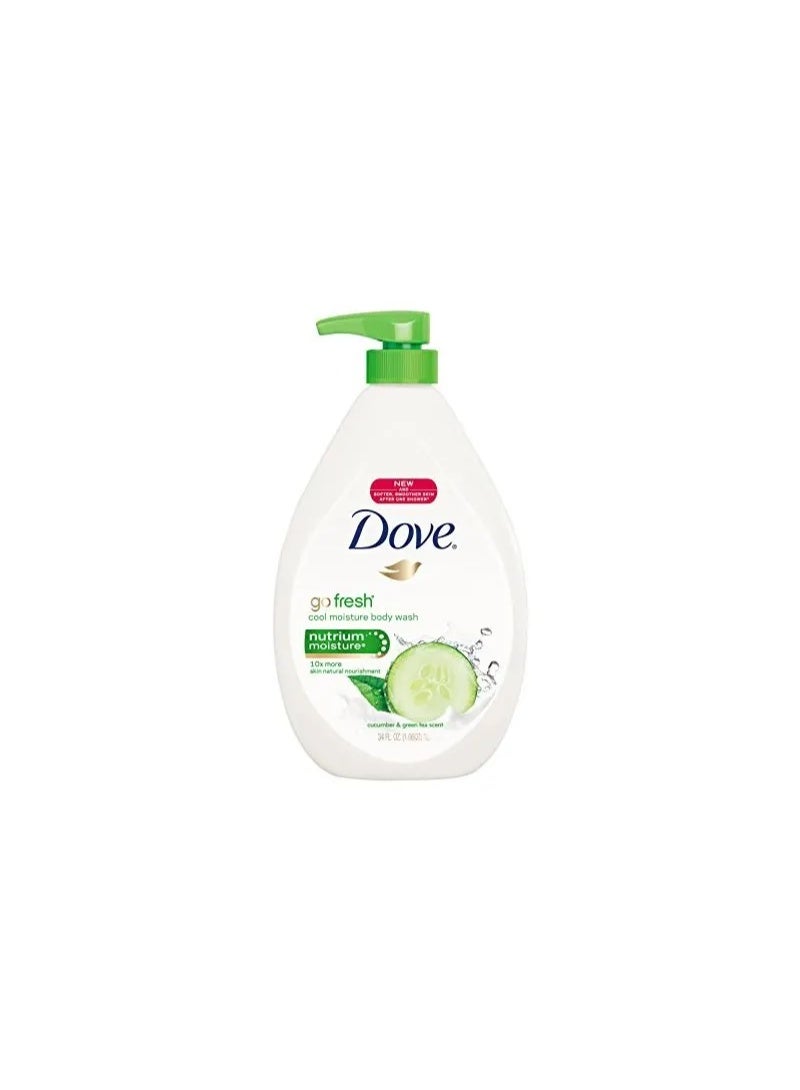 Dove Go Fresh Cool Moisture Body Wash, Cucumber & Green Tea Scent 550ml