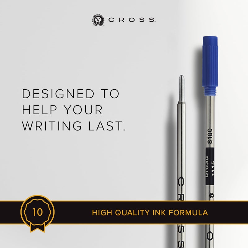 Cross Ballpoint Pen Refill - Blue - Broad - Dual Pack - Image 3