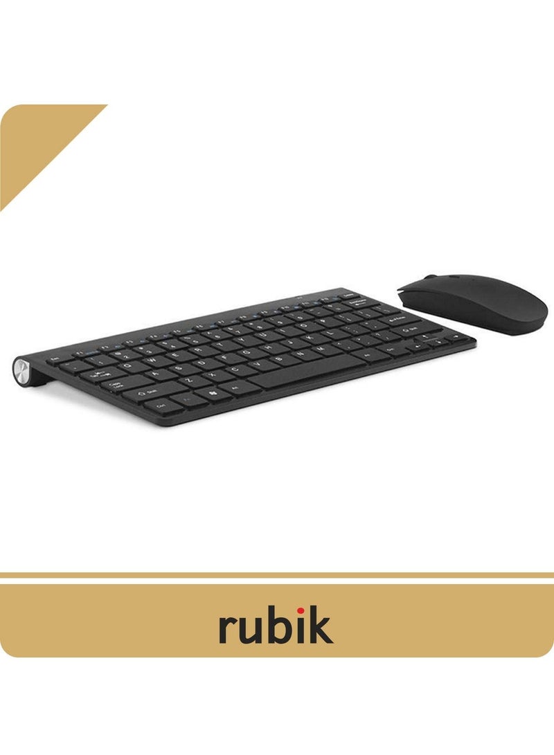 Rubik مجموعة لوحة مفاتيح وماوس لاسلكية - مجموعة لوحة مفاتيح وماوس لاسلكية 2.4 جيجا هرتز مع عمر بطارية طويل لأجهزة الكمبيوتر المحمول وأجهزة الكمبيوتر اللوحية وأجهزة الكمبيوتر المكتبية - Image 4