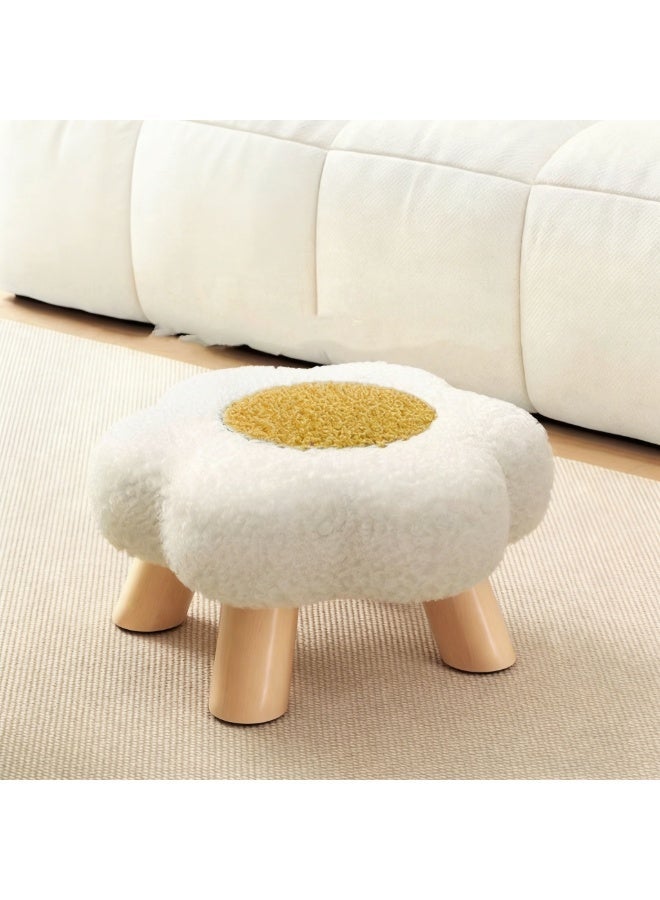 Tanwer Children's flower stool white - Image 1