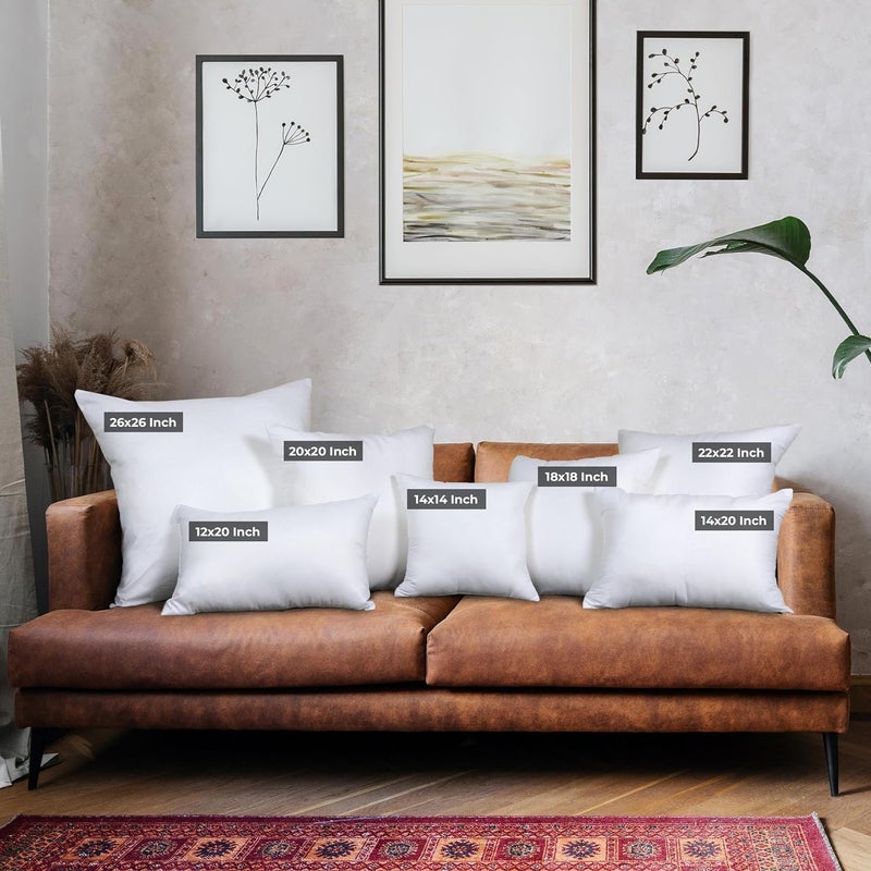 Utopia Bedding Decorative Throw Pillow Insert (12 x 20 Inches  White) - Set of 1  Ideal for Sofa  Couch  and Bed - Image 2