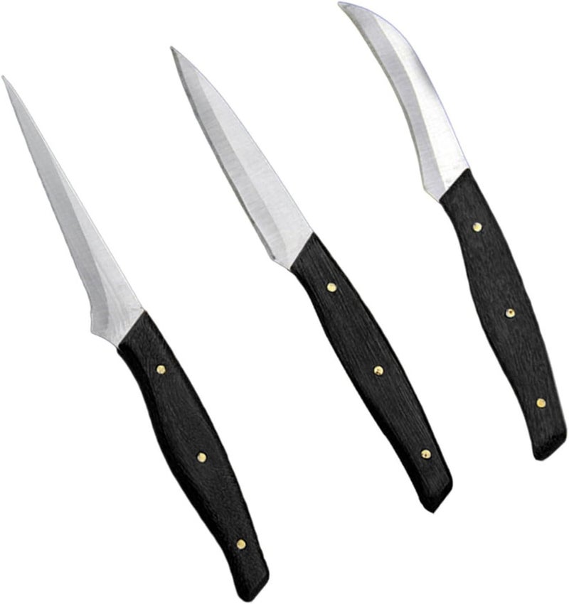Gatuida 1set Food Carving Tools Stainless Steel Fruit Carving Knives for Decorative Plating Ergonomic Handle Design for Fruit Platters and Culinary Creations - Image 1
