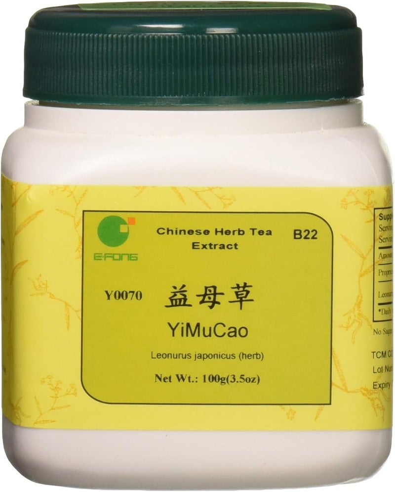 E-Fong Yi Mu Cao Chinese Motherwort Aboveground Parts - 100g Granules - Image 1