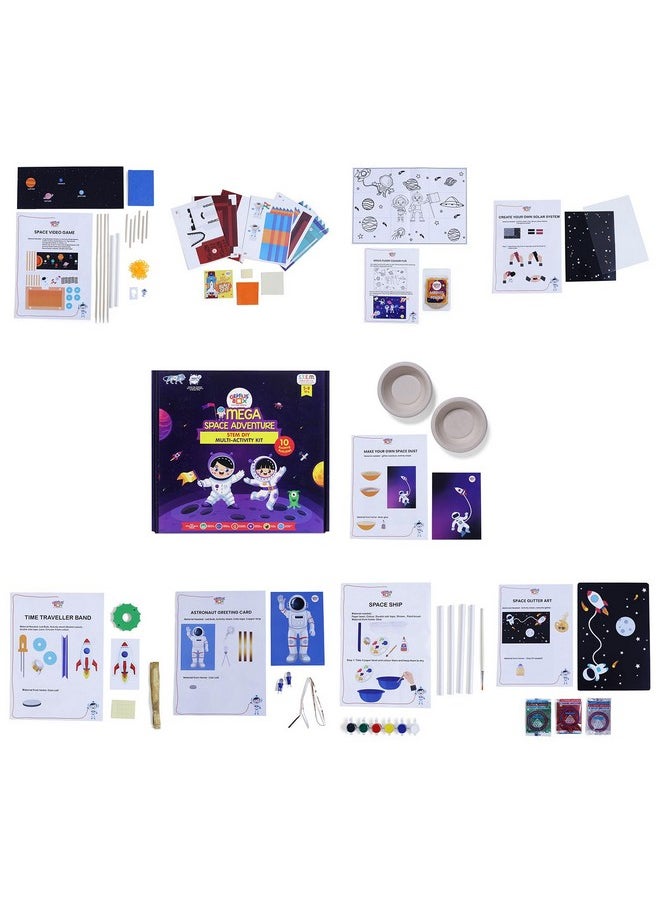 Genius Box - Play some Learning - Genius Box Play some Learning Educational Toy for 5+ Year Age Super Mega Space Adventure STEM DIY Learning 10 Exciting Activity kit - Image 1