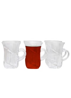 Alsaif Gallery Glass Tea Bowl Set With Handle  - Image 1
