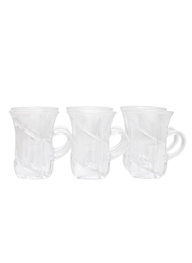 Alsaif Gallery Glass Tea Bowl Set With Handle  - Image 2