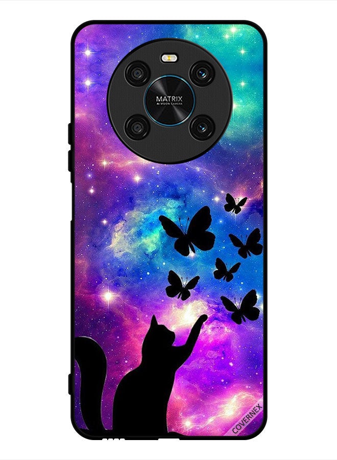 Covernex Protective Case Cover For Honor X9 4G Cat & Butterflies - Image 1