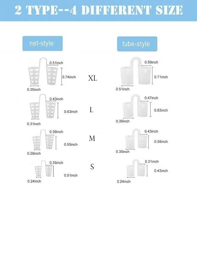 8 Pieces Anti Snoring Devices, Nasal Dilator snoring nose vents Stopper for Travel and Home - Image 2