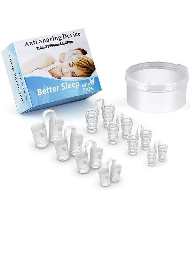 8 Pieces Anti Snoring Devices, Nasal Dilator snoring nose vents Stopper for Travel and Home - Image 1