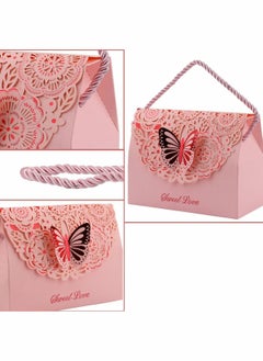 Excefore Decorative Boxes Gift Bags Butterflies with Handle, Wedding Driew Party Favor Bags Paper for Anniversary, Birthday Parties, Baby Shower, Bridal Showers  - Image 4